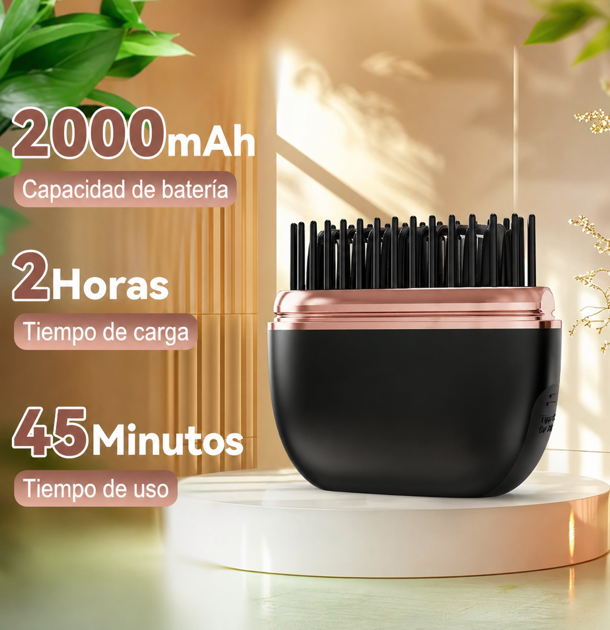 Mini Plancha Inalámbrica de Viaje | Pelo Liso en 30 Segundos |